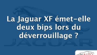 La Jaguar XF émet-elle deux bips lors du déverrouillage ?